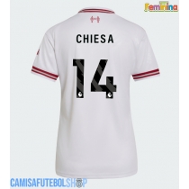 Camisa de time de futebol Liverpool Federico Chiesa #14 Replicas 2º Equipamento Feminina 2026-27 Manga Curta